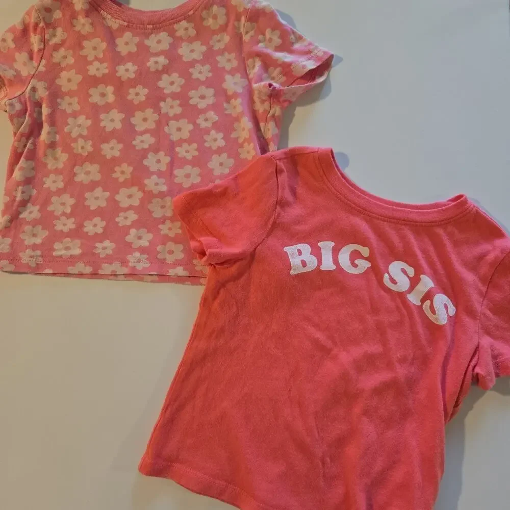 Old‎ Navy Big Sis/Floral Boho Shirt Bundle 2T